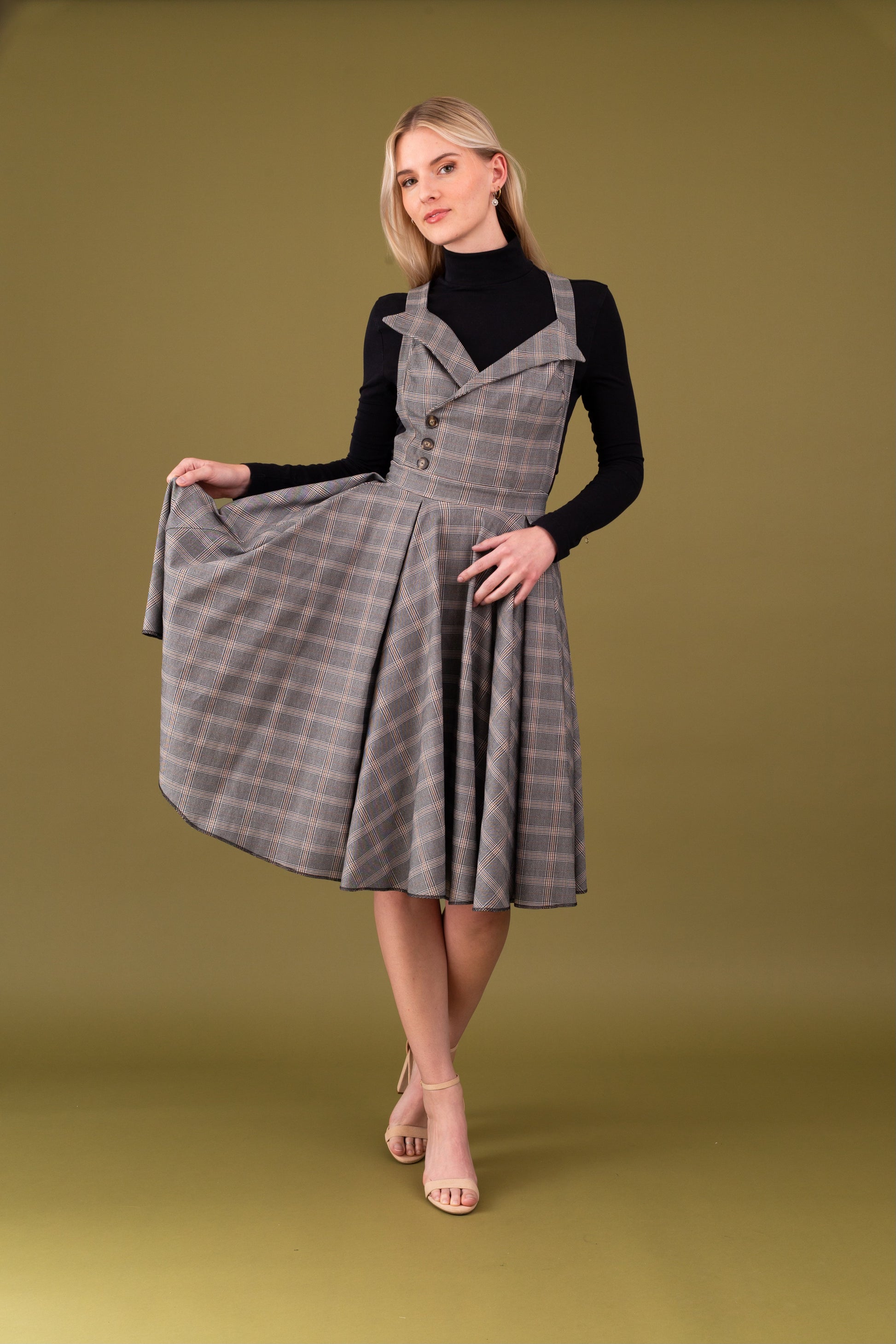 Front view of the Academia Dress