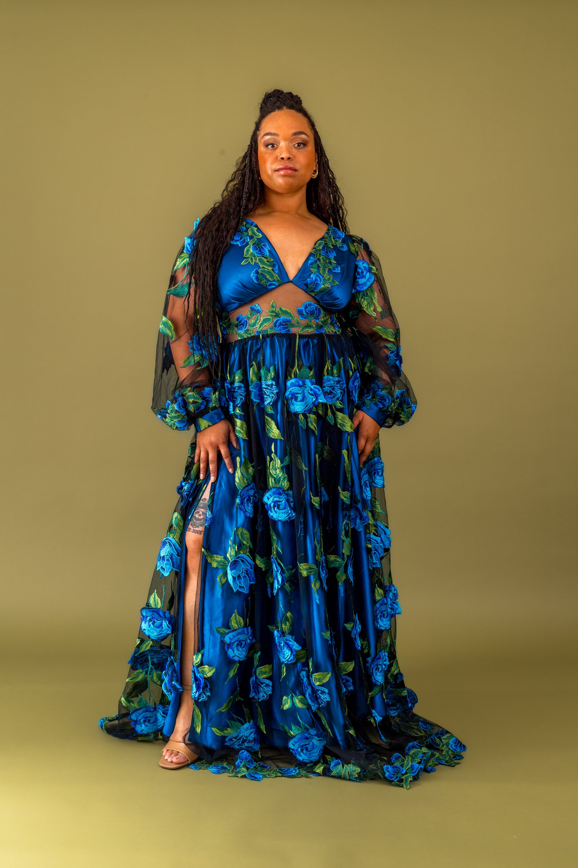 Calliope Dress sewing pattern front view