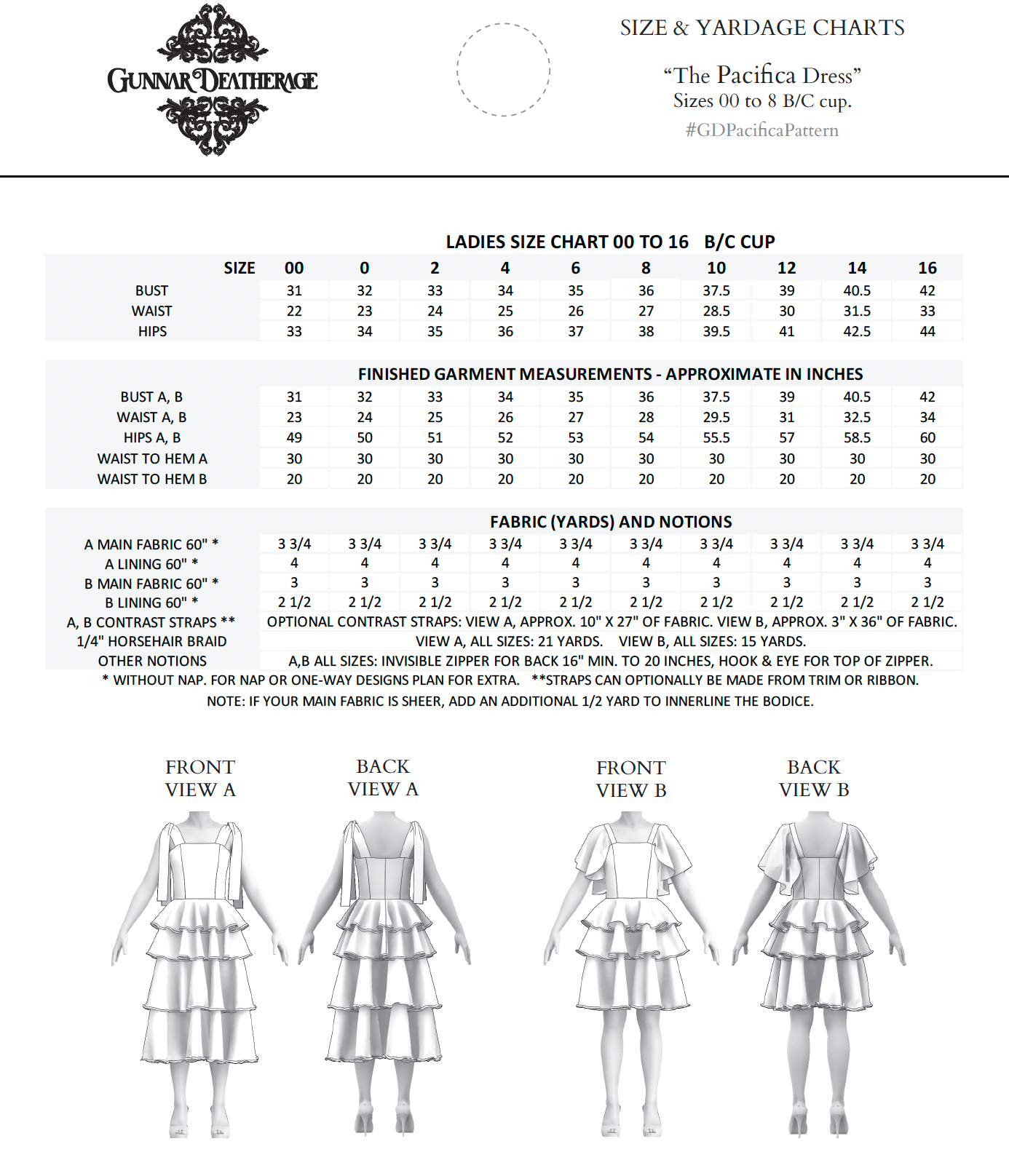 The Pacifica Dress Sewing Pattern PDF | Gunnar Deatherage