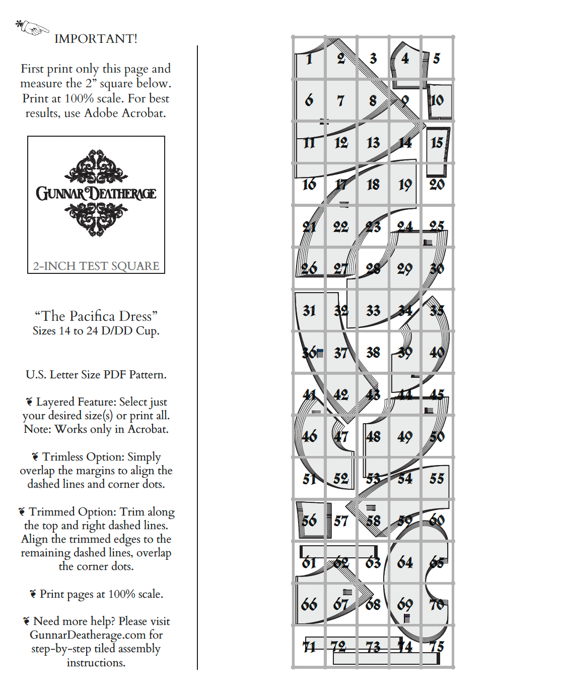 The Pacifica Dress Sewing Pattern PDF | Gunnar Deatherage
