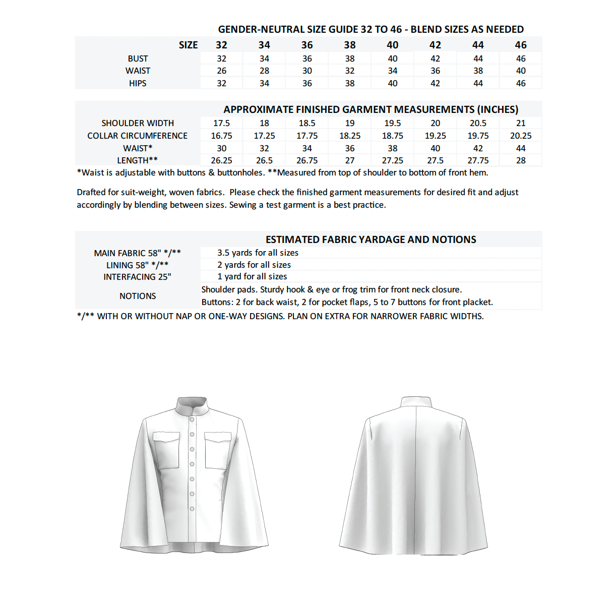 The Voyage Cape Sewing Pattern PDF | Gunnar Deatherage