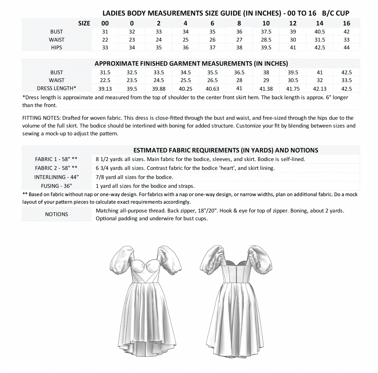 The Sweet Heart Dress Sewing Pattern PDF | Gunnar Deatherage