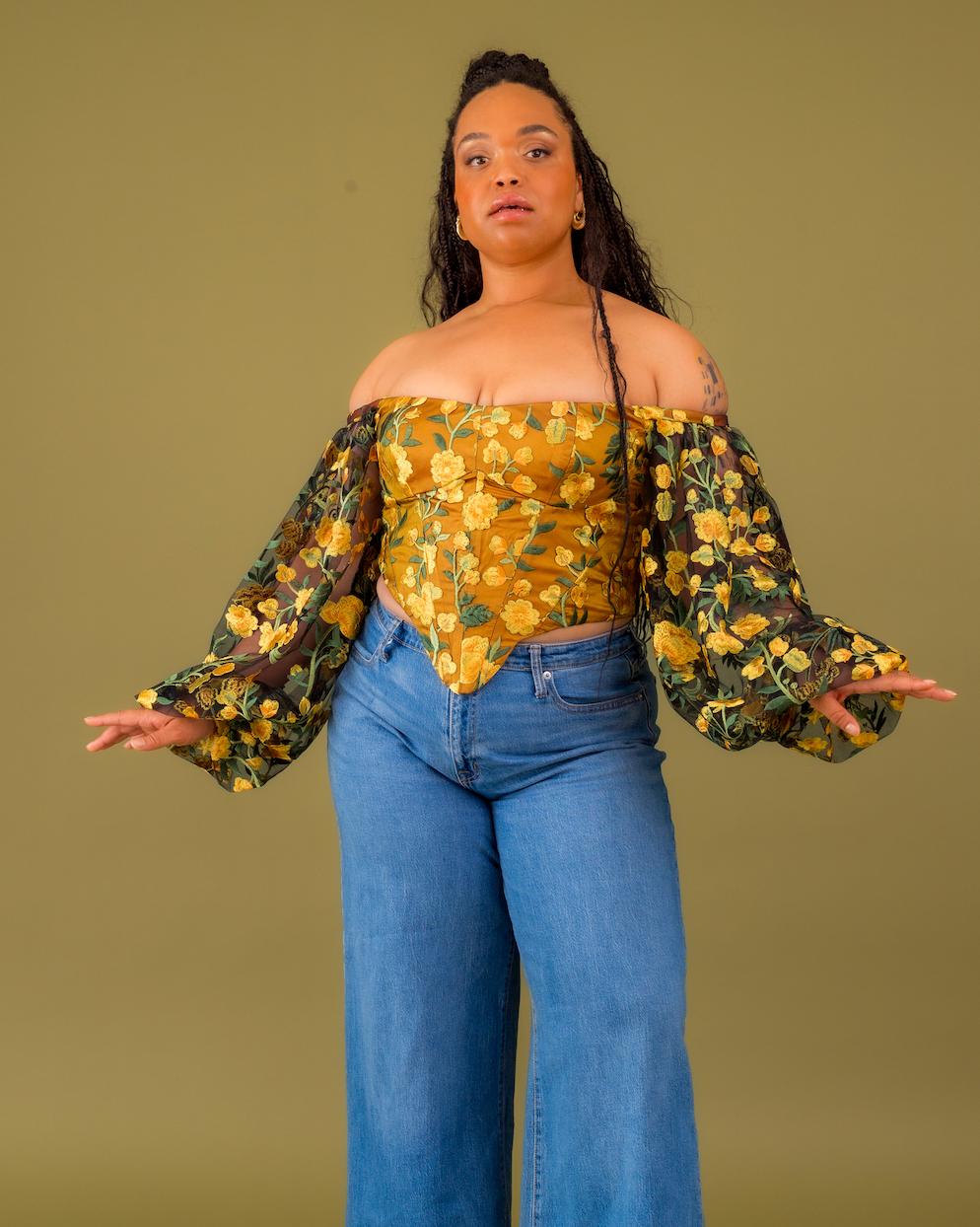 Renaissance Bustier sewing pattern front view