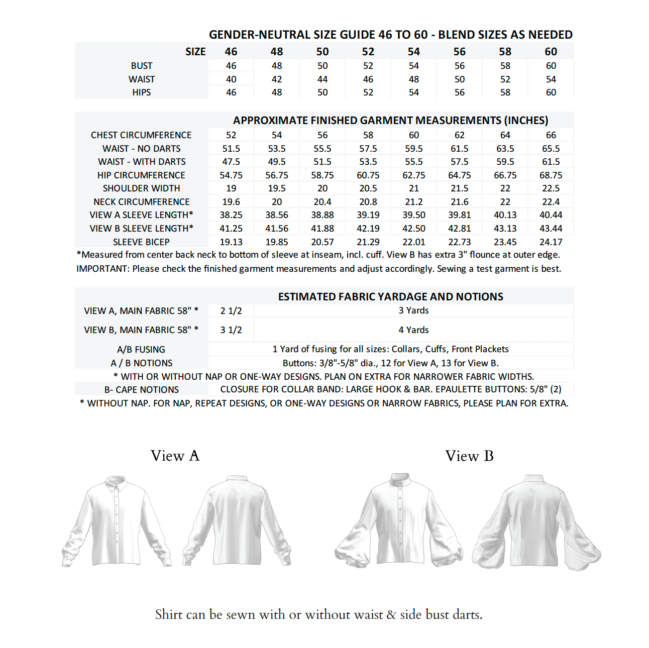 The Starcrossed Shirt Sewing Pattern PDF | Gunnar Deatherage