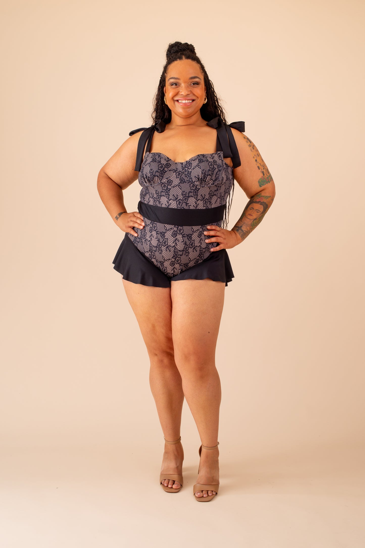 Martini Swimsuit sewing pattern front view