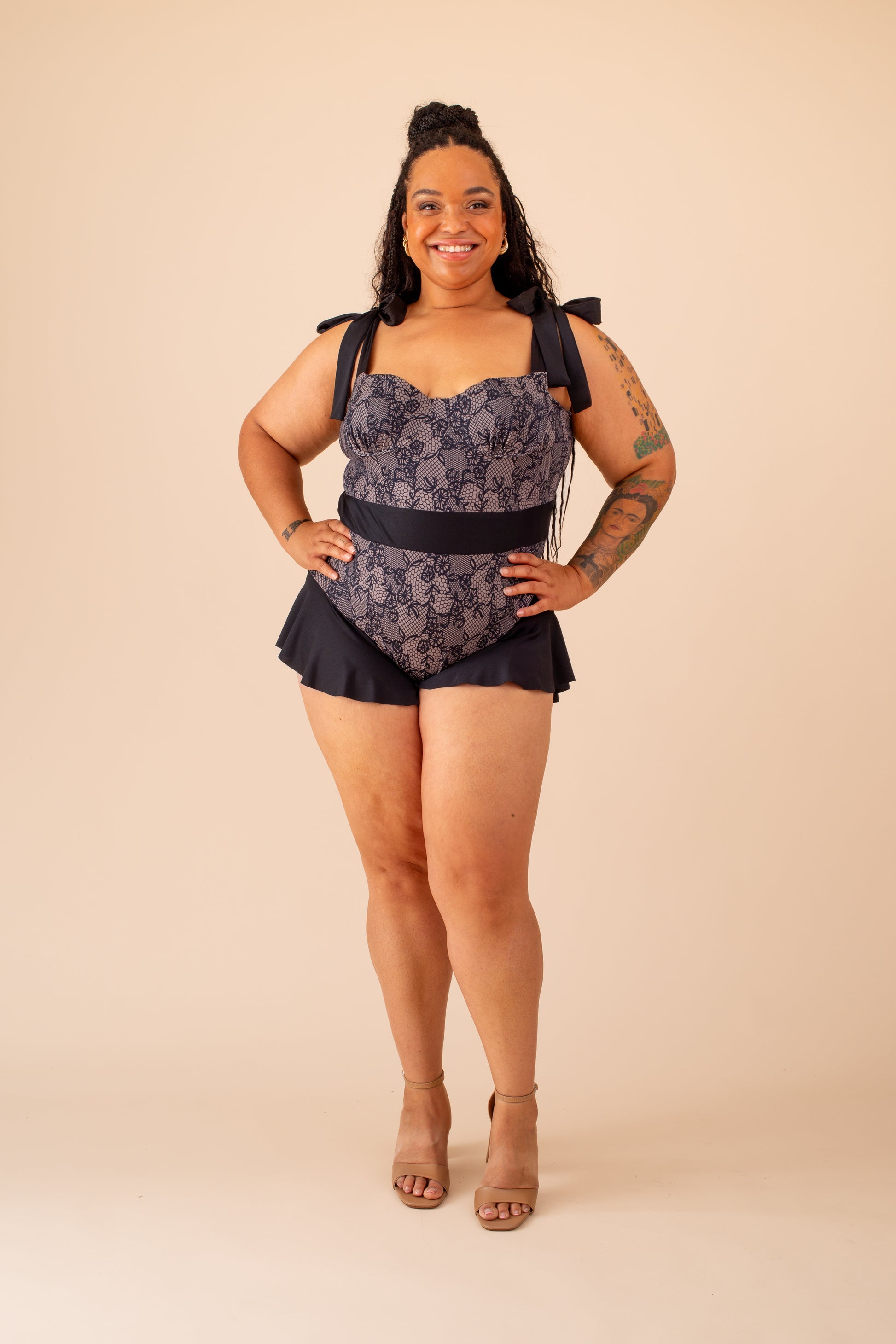 Martini Swimsuit sewing pattern front view