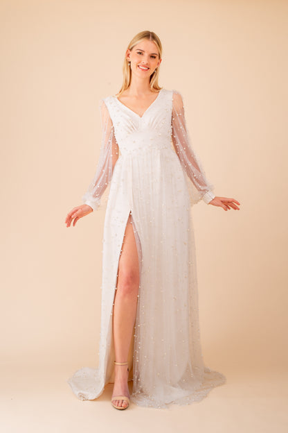 Calliope Dress Bridal sewing pattern front view