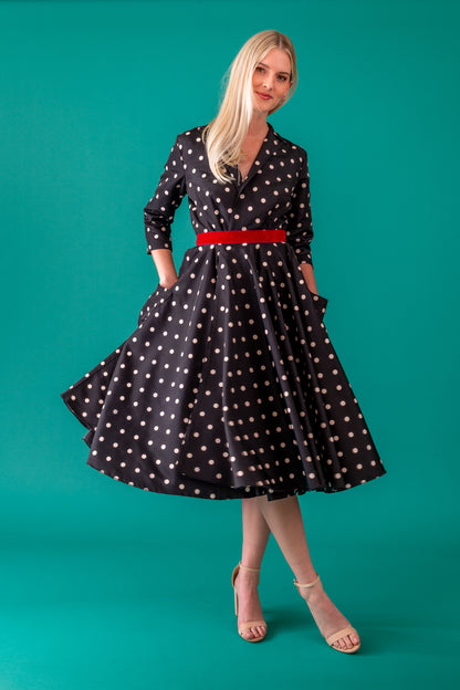 September Dress sewing pattern front view