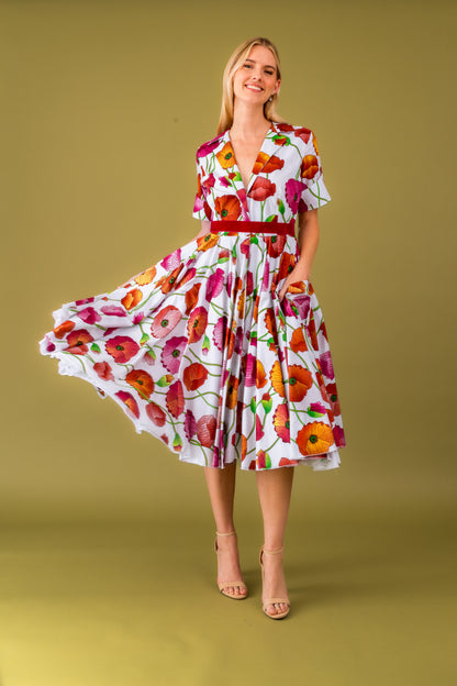 September Dress sewing pattern front view