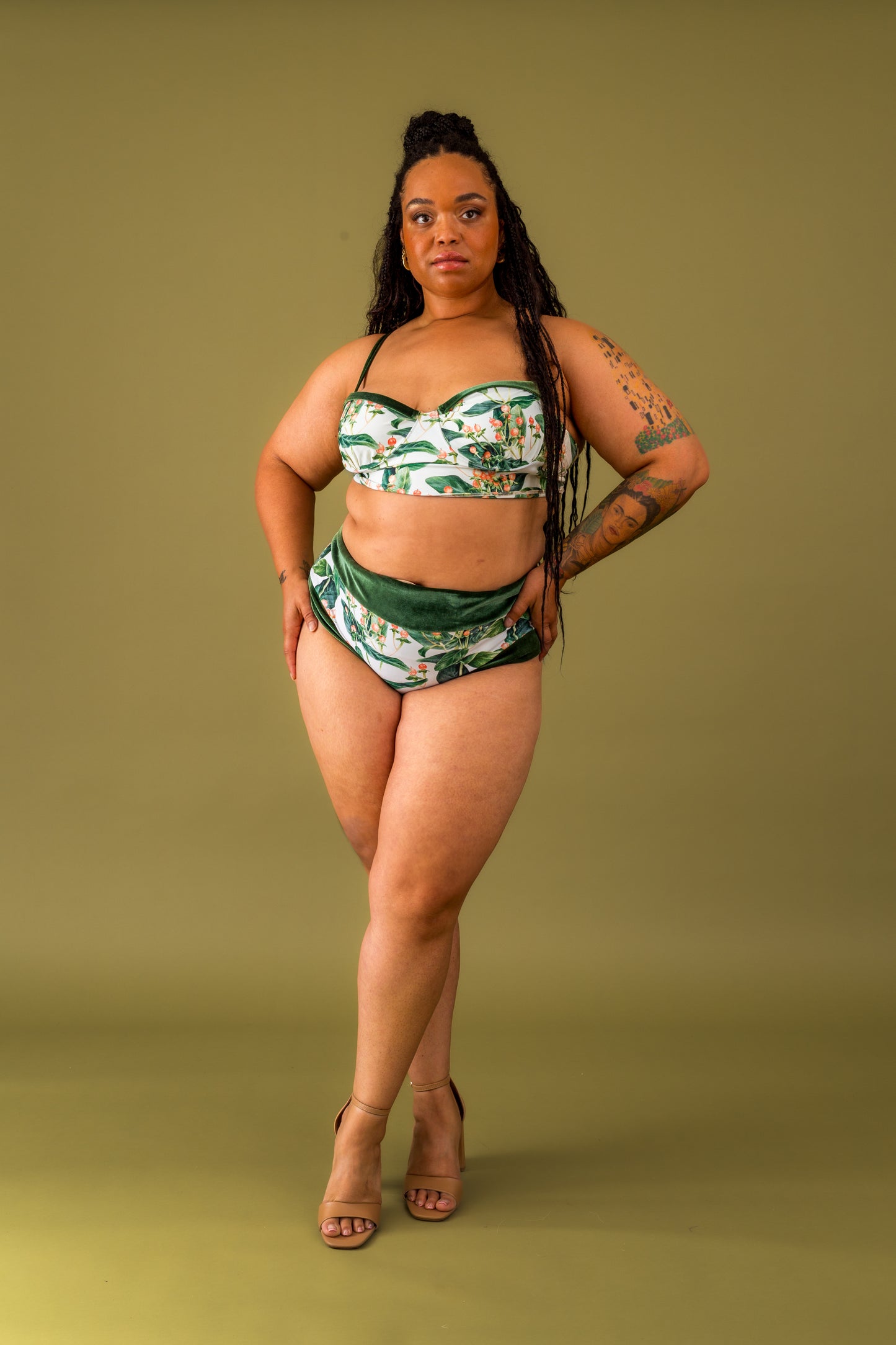 Martini Swimsuit sewing pattern front view