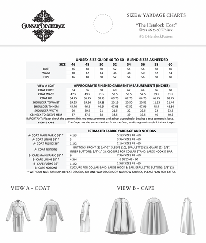 The Hemlock Coat and Cape Sewing Pattern PDF | Gunnar Deatherage