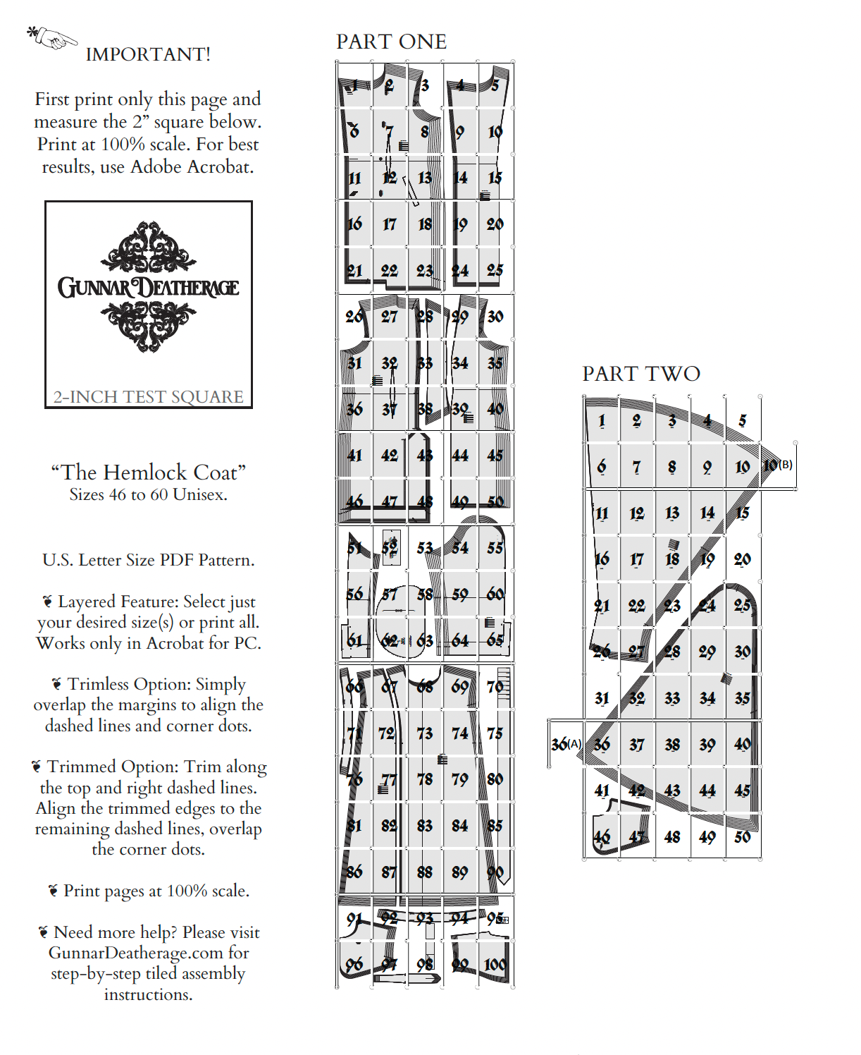 The Hemlock Coat and Cape Sewing Pattern PDF | Gunnar Deatherage