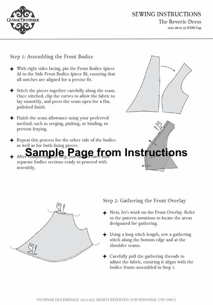 The Reverie Dress Sewing Pattern PDF | Gunnar Deatherage