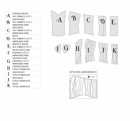 The Spellbound Corset Sewing Pattern PDF | Gunnar Deatherage