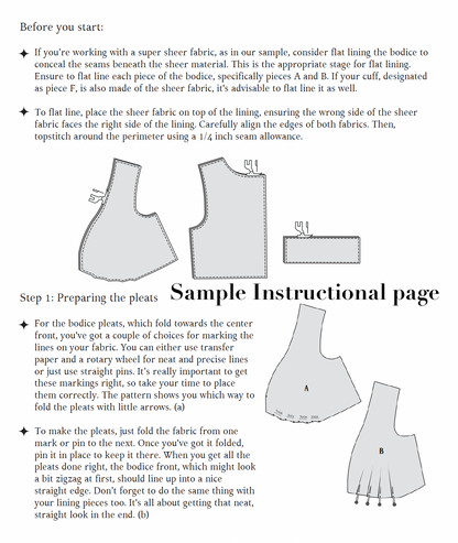 The Calliope Dress Sewing Pattern PDF | Gunnar Deatherage