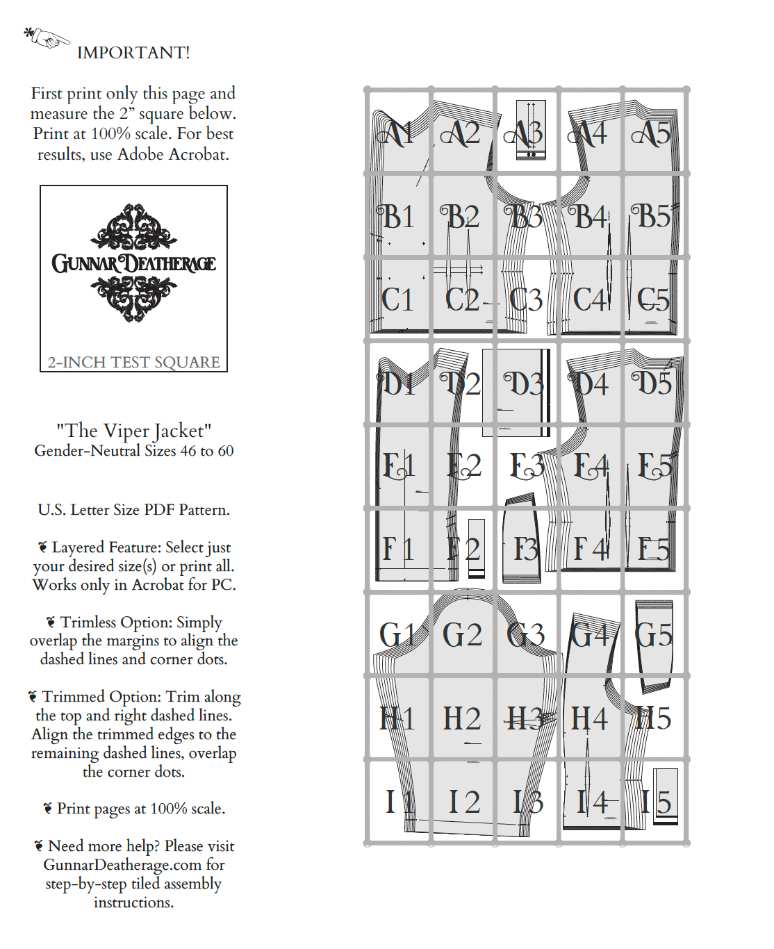 The Viper Blazer Sewing Pattern PDF | Gunnar Deatherage