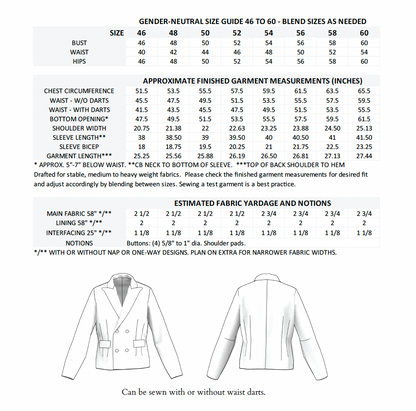 The Viper Blazer Sewing Pattern PDF | Gunnar Deatherage