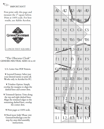 The Obscuras Hoodie Sewing Pattern PDF | Gunnar Deatherage