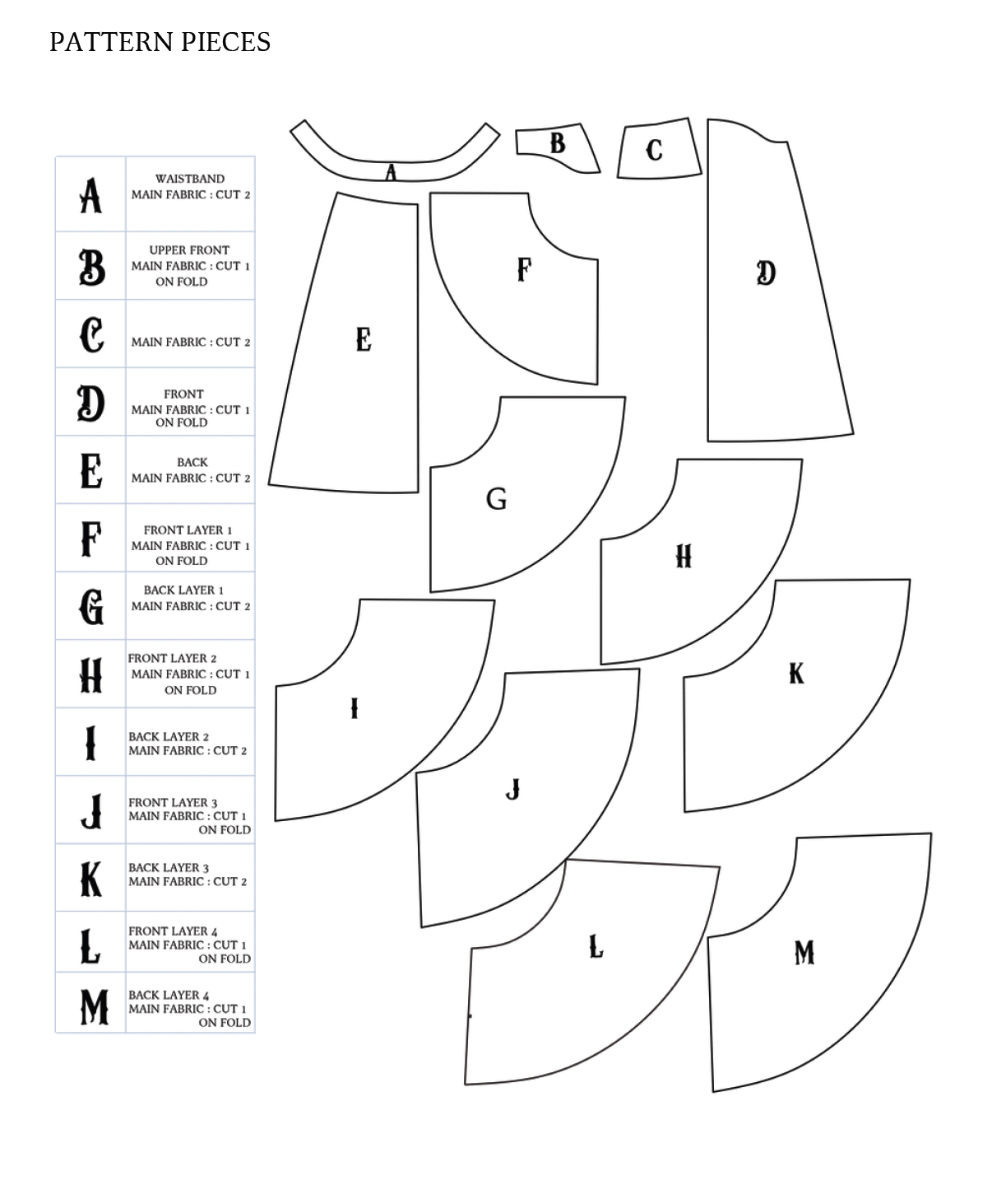 The Zephyr Skirt Sewing Pattern PDF | Gunnar Deatherage