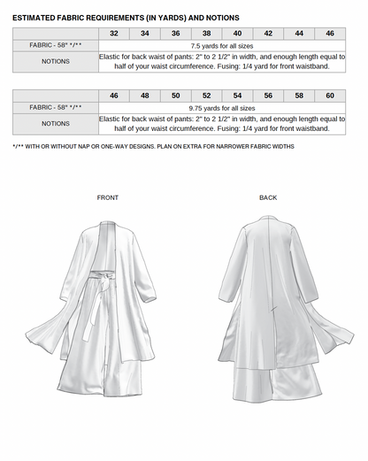 The Laissez Faire Lounge Set Sewing Pattern PDF | Gunnar Deatherage