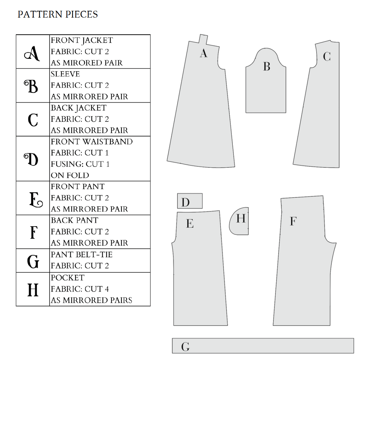 The Laissez Faire Lounge Set Sewing Pattern PDF | Gunnar Deatherage