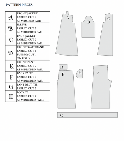 The Laissez Faire Lounge Set Sewing Pattern PDF | Gunnar Deatherage