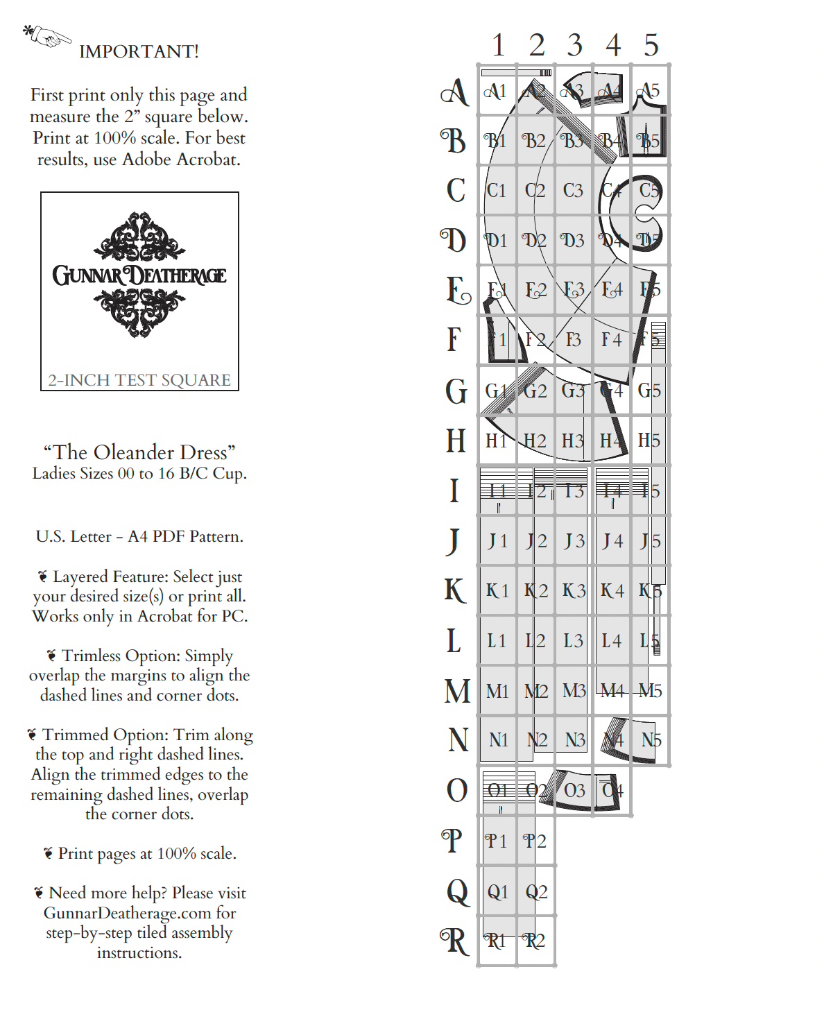 The Oleander Dress Sewing Pattern PDF | Gunnar Deatherage