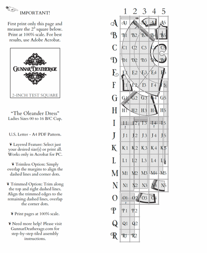 The Oleander Dress Sewing Pattern PDF | Gunnar Deatherage