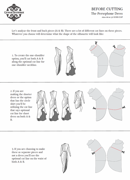 The Persephone Dress Sewing Pattern (6 in 1) PDF | Gunnar Deatherage
