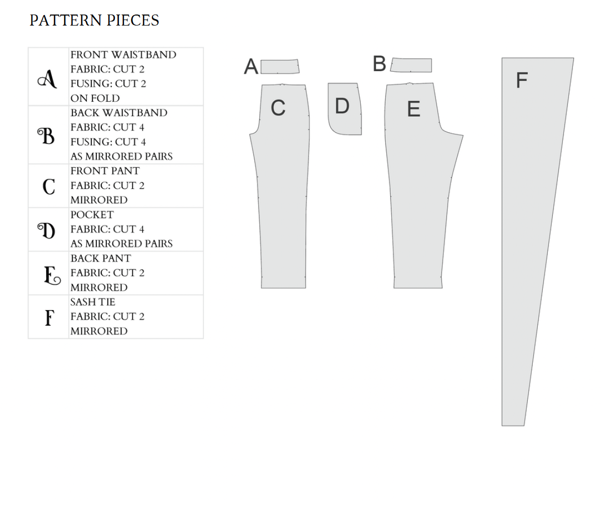The Eclipse Trouser Sewing Pattern PDF | Gunnar Deatherage