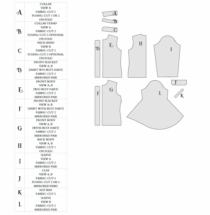 The Starcrossed Shirt Sewing Pattern PDF | Gunnar Deatherage