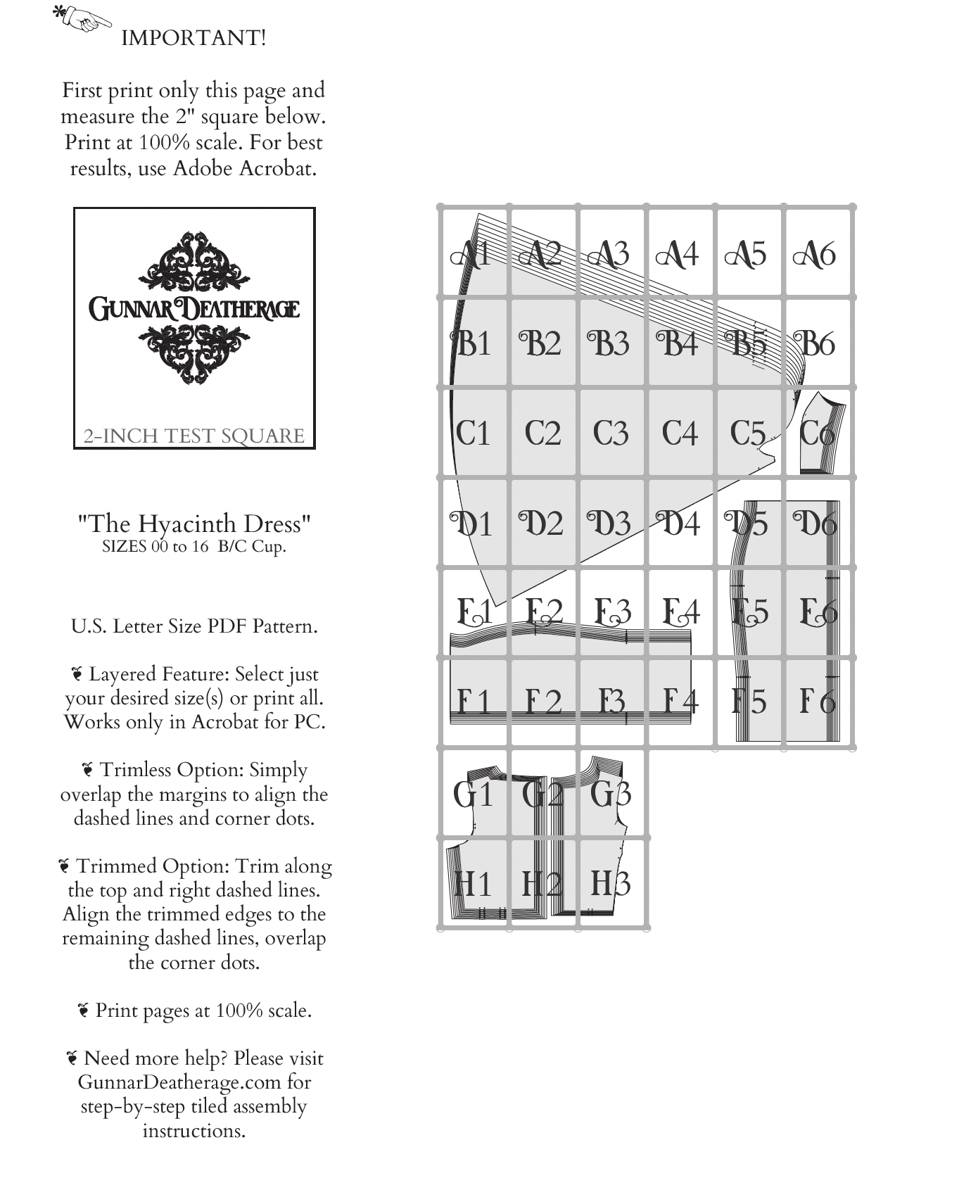 The Hyacinth Dress Sewing Pattern PDF | Gunnar Deatherage