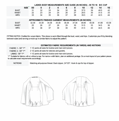 The Hyacinth Dress Sewing Pattern PDF | Gunnar Deatherage