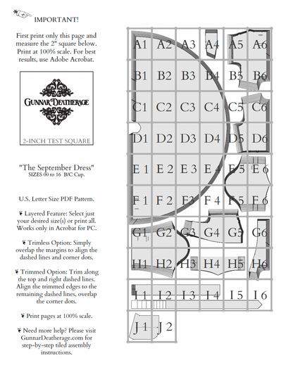 The September Dress Sewing Pattern PDF | Gunnar Deatherage