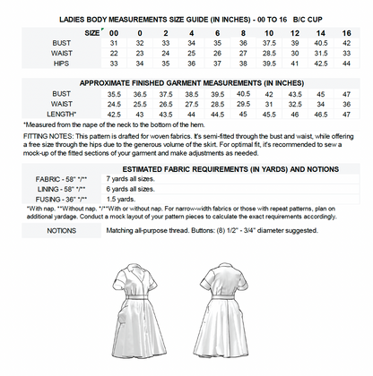 The September Dress Sewing Pattern PDF | Gunnar Deatherage