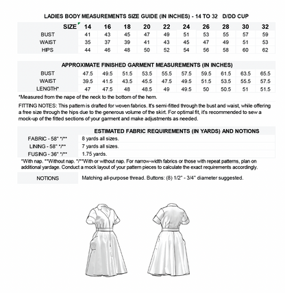The September Dress Sewing Pattern PDF | Gunnar Deatherage