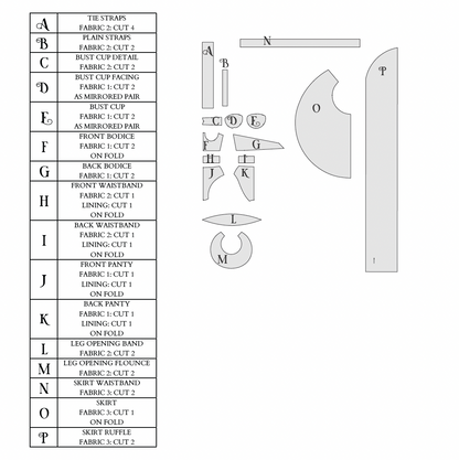 The Martini Swimsuit Sewing Pattern (3 in 1) PDF | Gunnar Deatherage